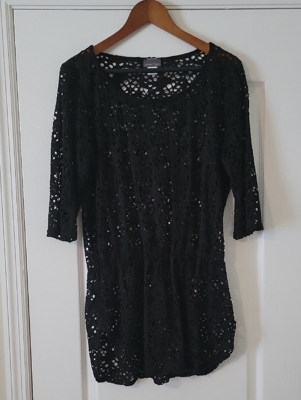 Jordan Taylor Bathing Suit Cover Up w/ Crochet Detail-L